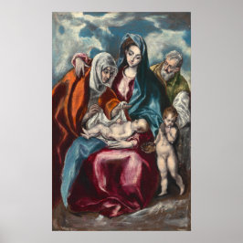 Heligan Familj - El Greco, grekisk konst Poster