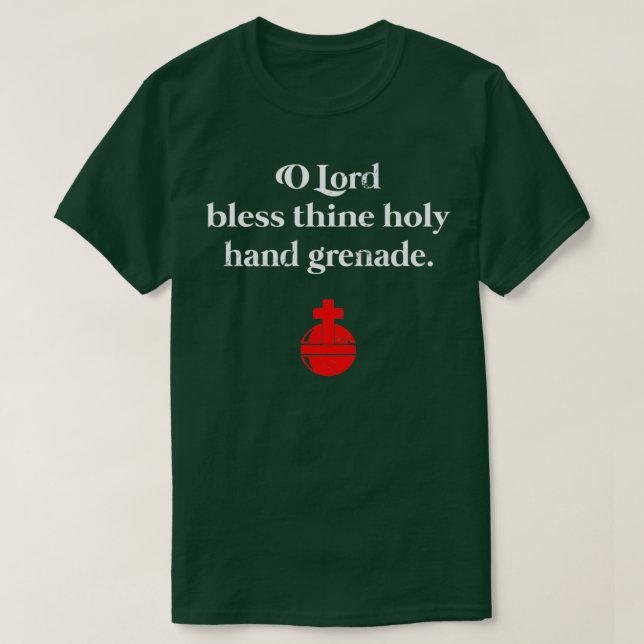 Heligan Hand Grenade Blating British Comedy T Shirt (Design framsida)