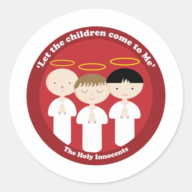 Heligan Innocent Runt Klistermärke (Framsida)