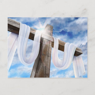 Heligan Kor - Drapat i vitt Vykort