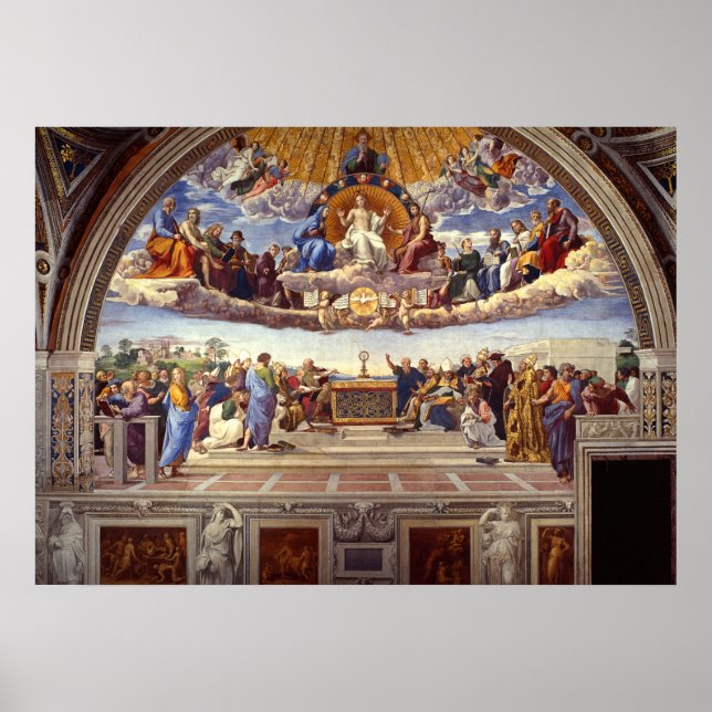 Heligan Sacraments diskussion av Raphael Poster (Framsidan)