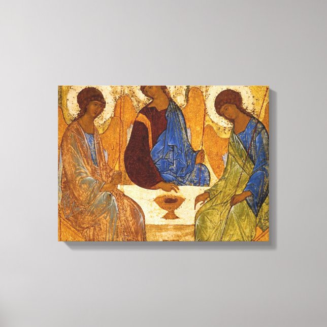 Heligan Trinity av Andrei Rublev Canvastryck (Framsida)