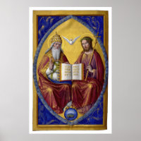 Heligan Trinity av Jean Bourdichon circa 1508