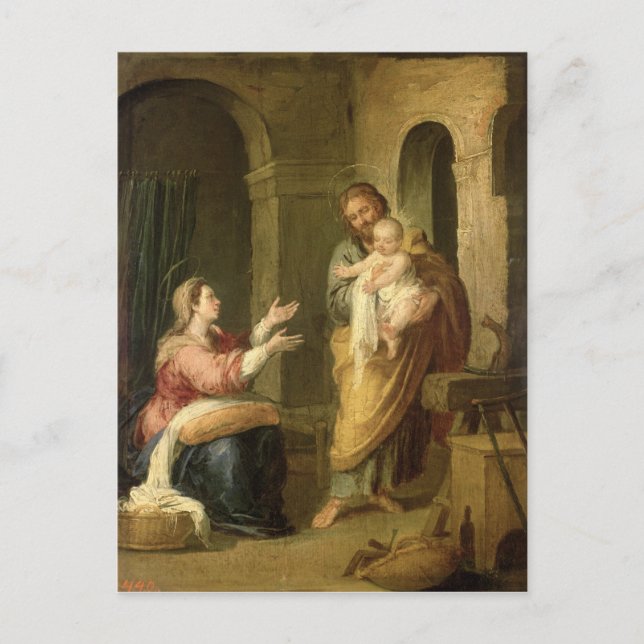 Heligans familj, 1660-70 vykort (Framsida)