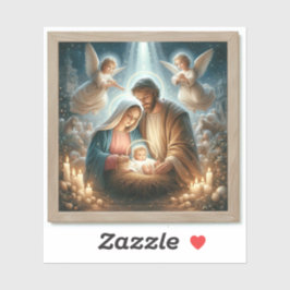 Heligans familj - Anpassningsbar-Klipp vinylkorgen Klistermärken