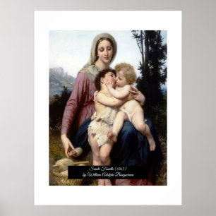 Heligans familj av Bouguereau Poster