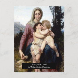 Heligans familj av Bouguereau Vykort
