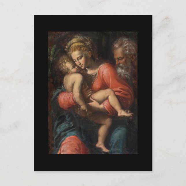 Heligans familj av Girolamo da Carpi Vykort (Framsida)