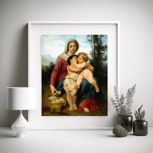 Heligans familj av William Bouguereau Poster