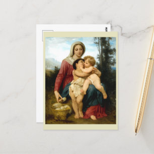 Heligans familj av William Bouguereau Vykort