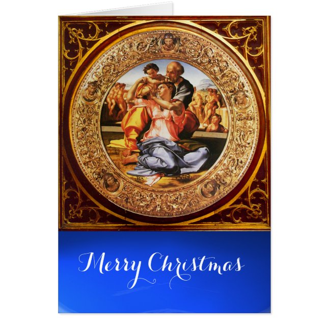 Heligans familj - Doni Tondo Hälsningskort (Framsidan)