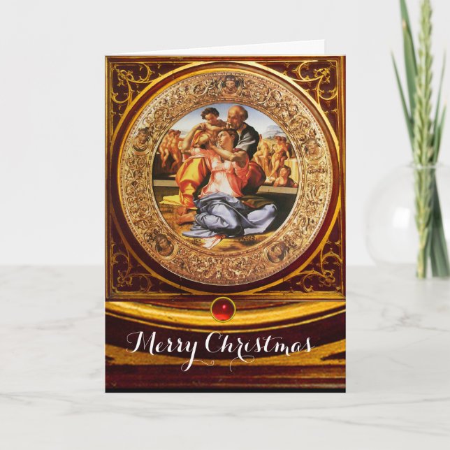 Heligans familj - Doni Tondo Helgkort (Framsida)