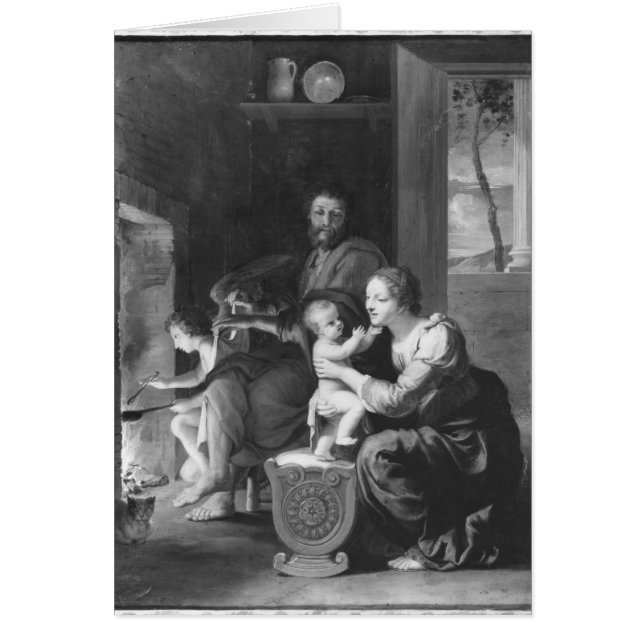 Heligans familj, efter 1650 hälsningskort (Framsidan)