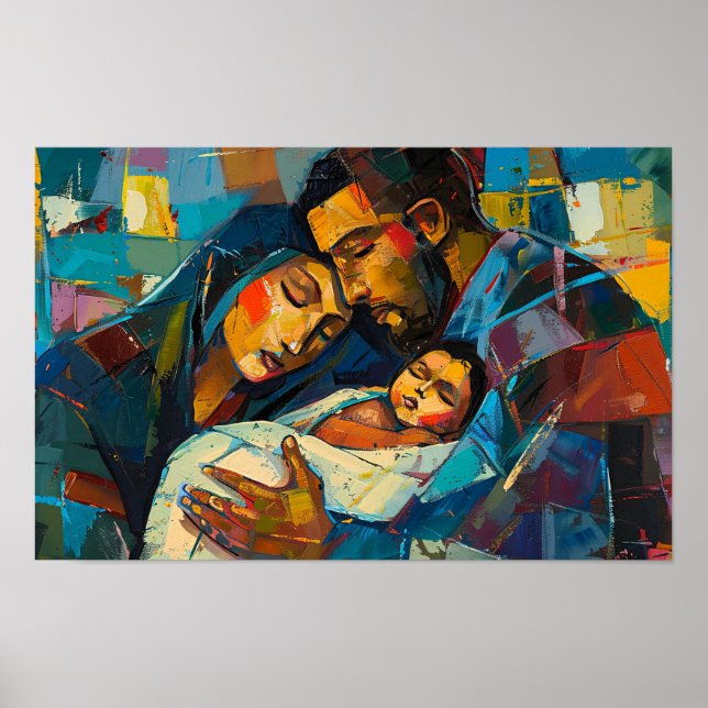 Heligans familj inför jul poster (Framsidan)