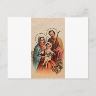 Heligans familj - Jesus, Mary och Joseph Vykort