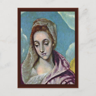 Heligans familj med sann Anne-Detail av Greco El Vykort