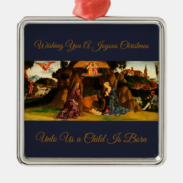 Heligans julfantasi julgransprydnad metall (Framsidan)