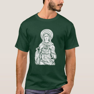 Heligans jungfru Kristian mor från Jesus Kristus T Shirt