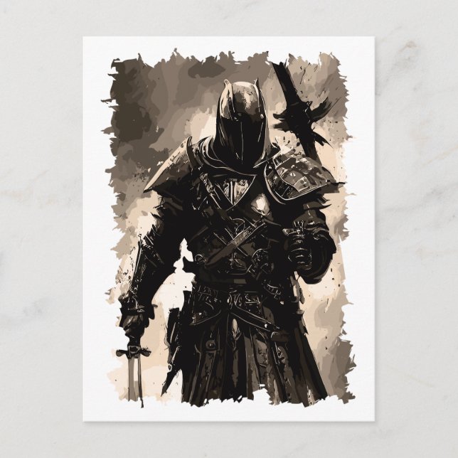 Heligans ordning för riddarmallen helg vykort (Framsida)