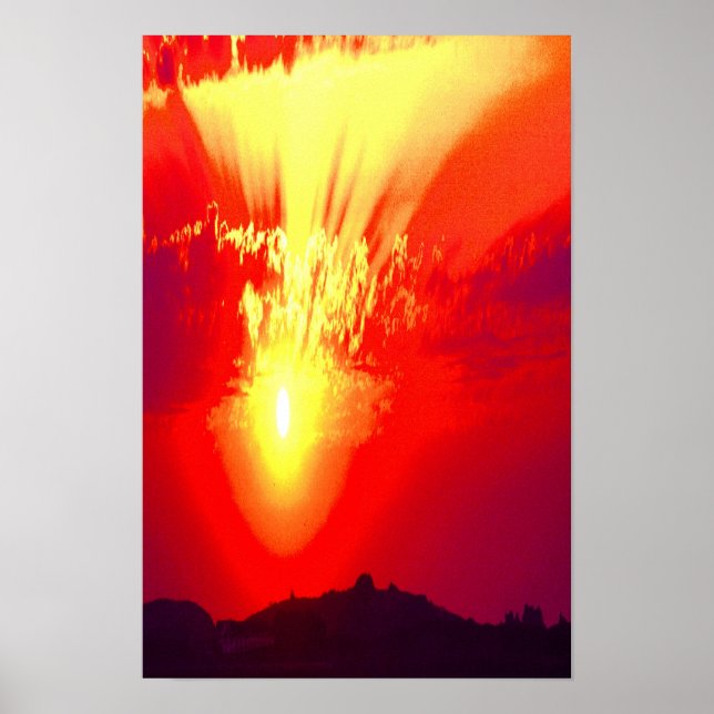 Heligans solnedgång poster (Framsidan)