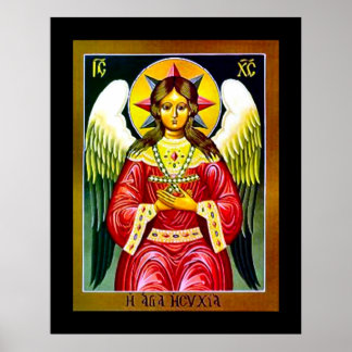 Heligans visdom över Jesus Nouveau Poster
