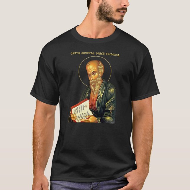 Helige aposteln Johannes Teologen T Shirt (Framsida)