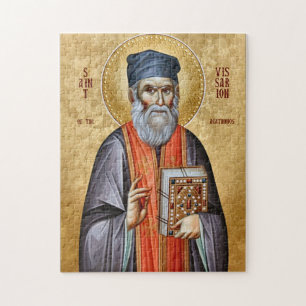 Helige Bessarion Agathonite Ortodox ikon Pussel