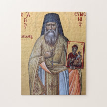 Helige Evmenios Saridakis den Nye Ortodoxa Ikon