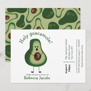 Helige guacamole! Bebisdusche-inbjudan Inbjudningar