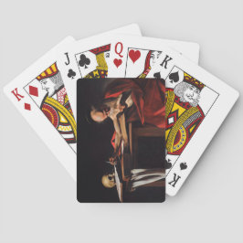Helige Hieronymus skriver (av Caravaggio) Casinokort