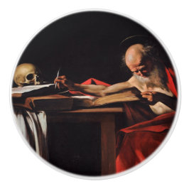 Helige Hieronymus skriver (av Caravaggio) Knopp