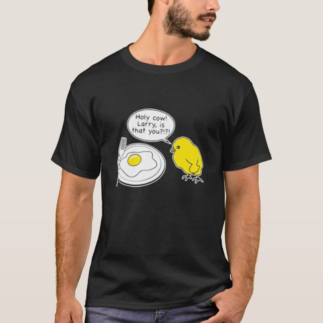 Helige ko Larry är det du Pappajoke T Shirt (Framsida)