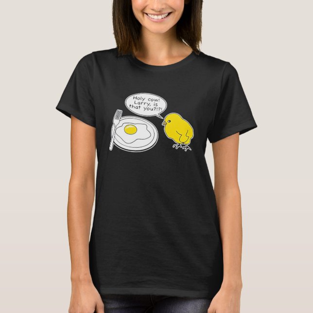 Helige ko Larry är det du Pappaskämt T Shirt (Framsida)