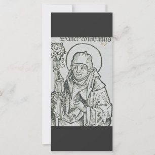 Helige Kolumba från Iona Sakral keltisk grafisk ko