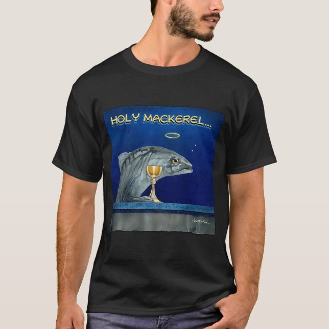 helige makrill... t shirt (Framsida)