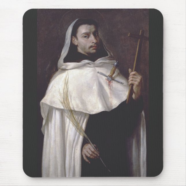 Helige martyr Angelus av Jerusalem Musmatta (Framsidan)