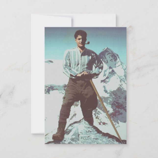 Helige Pier Giorgio Frassati Verso l'Alto Helgonbi Tack Kort (Framsida)
