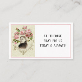 Heligor för terese Religiösa Prayer Visitkort