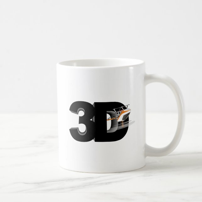 helikopter 3d kaffemugg (Höger)