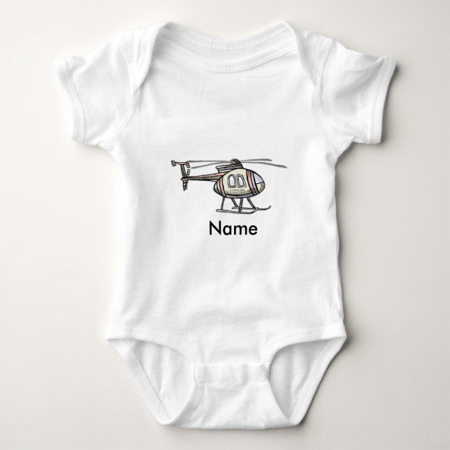 Helikopter Baby Romper Tee (Framsida)