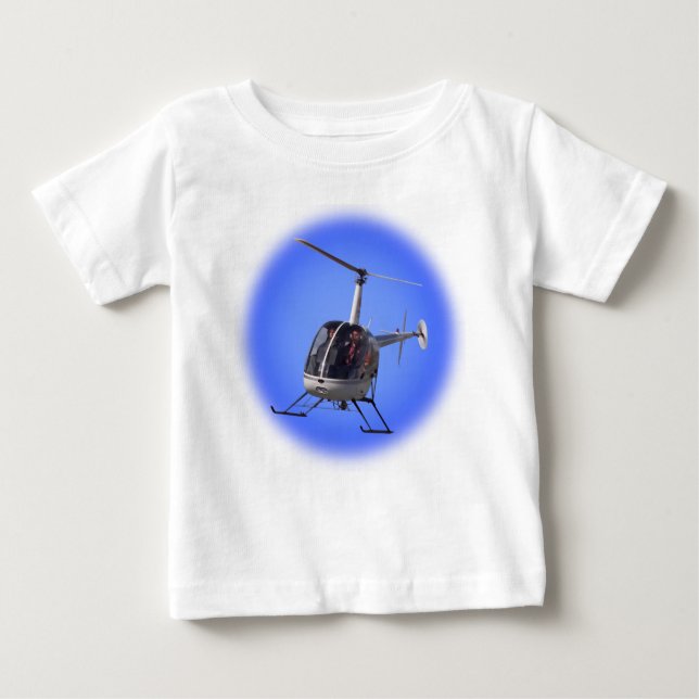 Helikopter Baby Shirts Chopper Infant Toppar Tröja (Framsida)