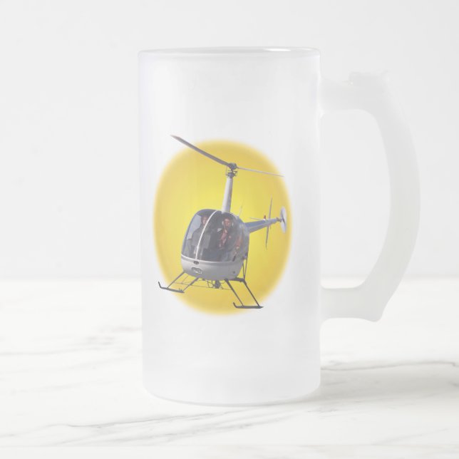 Helikopter Beer Glass Flies Chopper Mugg Steins (Höger)