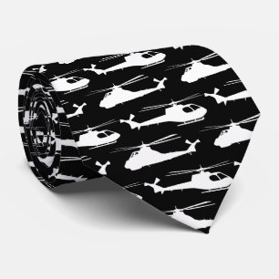 Helikopter Black and White Aviation Patternated Slips