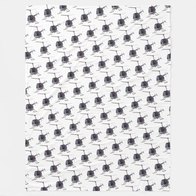 Helikopter Blanket Coola Anpassningsbar Helicopter Fleecefilt (Framsidan)