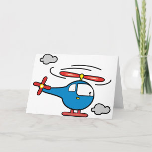 Helikopter Blue och Red Kort