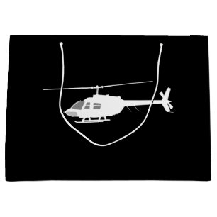 Helikopter Chopper Silhouette Flying Black