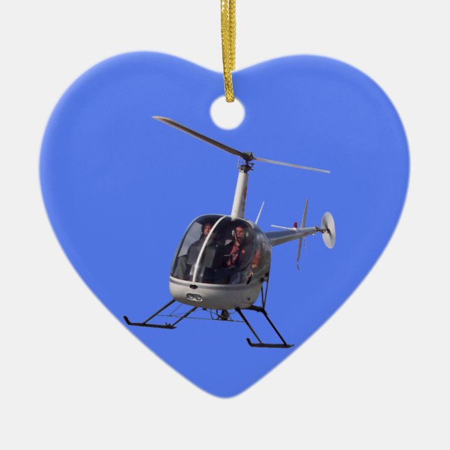Helikopter, dekoration av Personlig för prydnadsfö (Framsidan)