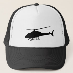 Helikopter eller Pilot Black sport Silhouette Keps