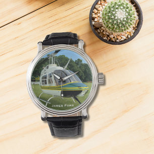 Helikopter Flygplanets foto, luftfart, Personlig Armbandsur