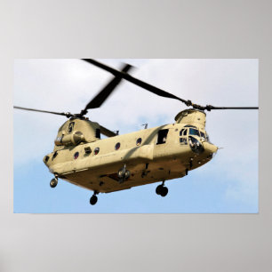 Helikopter för Chinook CH-47 Poster